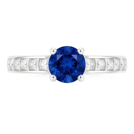 Bague Pour Femme En Saphir De Ceylan Véritable De 2 Carats