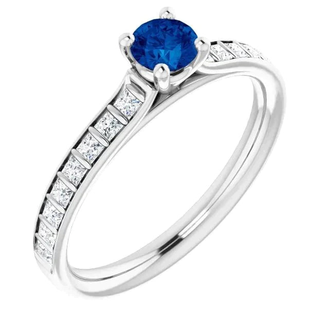 Bague Pour Femme En Saphir De Ceylan Véritable De 2 Carats