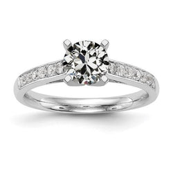 Bague Pour Femme Vieux Mineur Réel Diamond Jewelry Channel Set Or 2.75 Carats