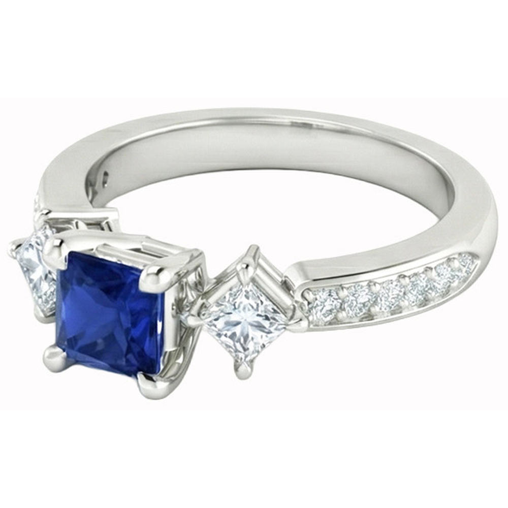 naturel round diamant 2.50carats bague angle de côté