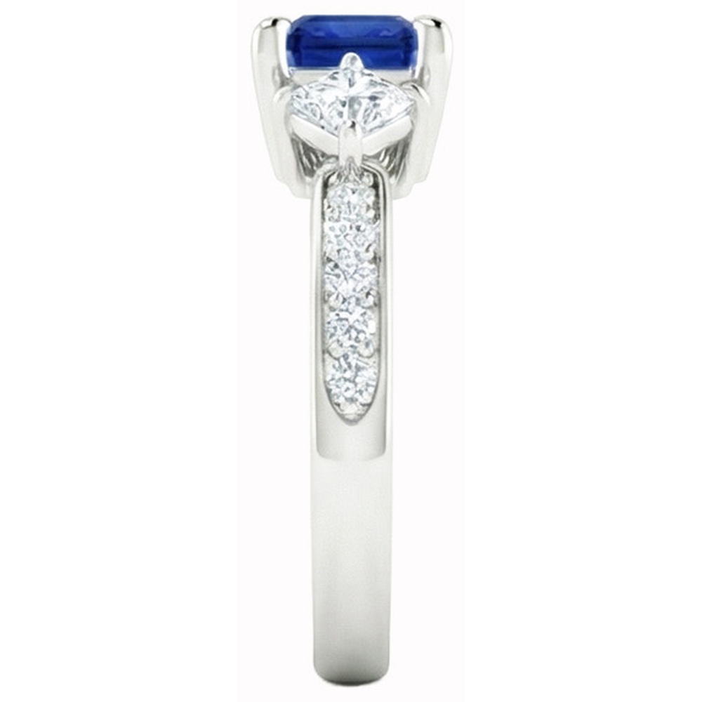 naturel round diamant 2.50carats bague vue de dessus