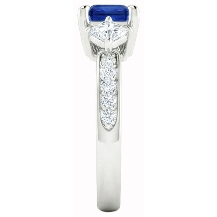 naturel round diamant 2.50carats bague vue de dessus