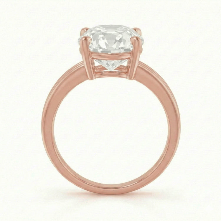 Bague Réel Diamant 6 Carats Vieux Mineur