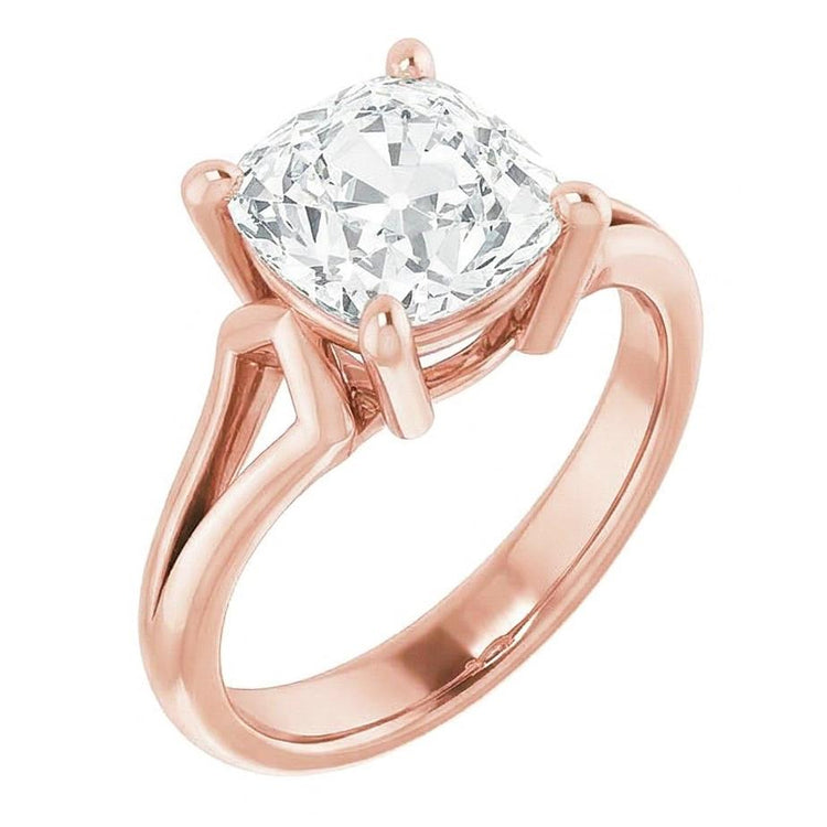 Bague Réel Diamant Coussin 7 Carats Pour Femme