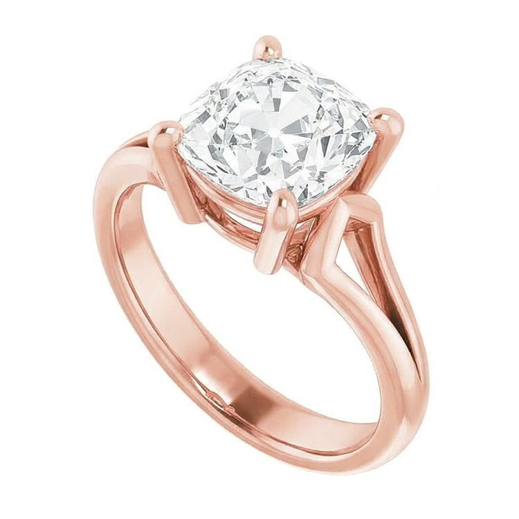 Bague Réel Diamant Coussin 7 Carats Pour Femme