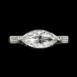 Bague Réel Diamant Rond & Marquise Taille Ancienne Bijoux Or 14K 5.50 Carats