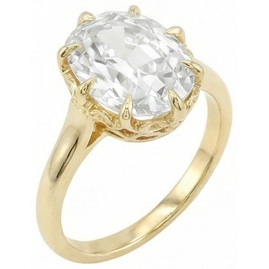 Bague Réel Diamant élégante 9 Carats