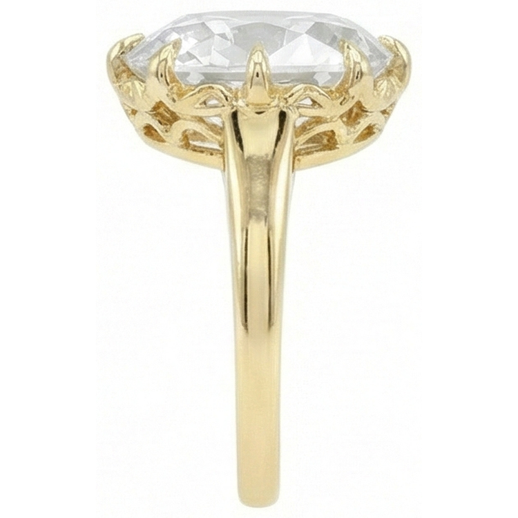 Bague Réel Diamant élégante 9 Carats