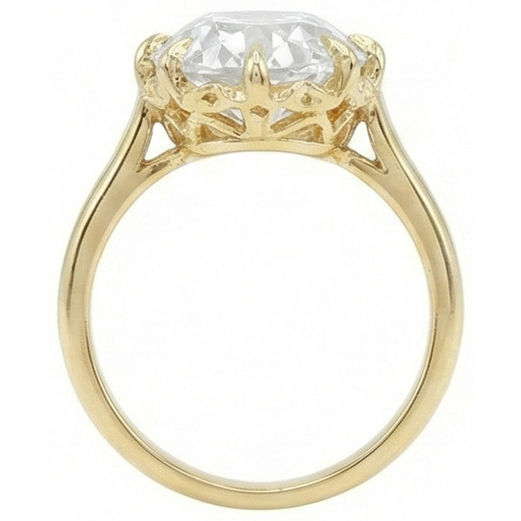 Bague Réel Diamant élégante 9 Carats