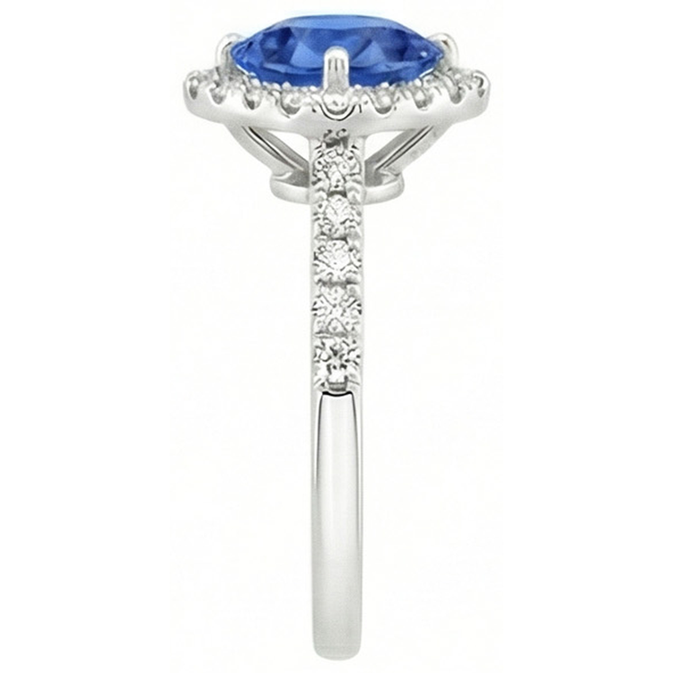 naturel diamant 14carats bague vue de profil