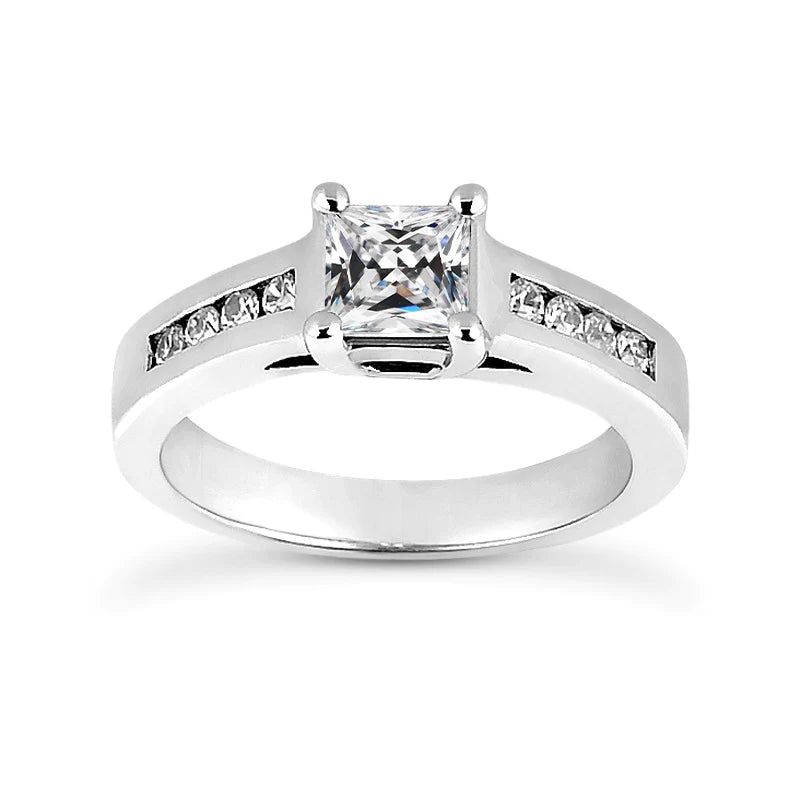 Bague Ronde & Carrée Vieux mineur Réel Diamants Ensemble Panier Or 2.50 Carats