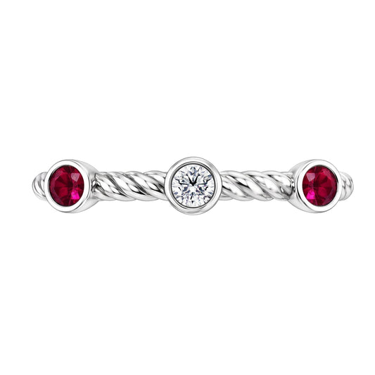 Bague Rubis Naturel 0.90 Carats