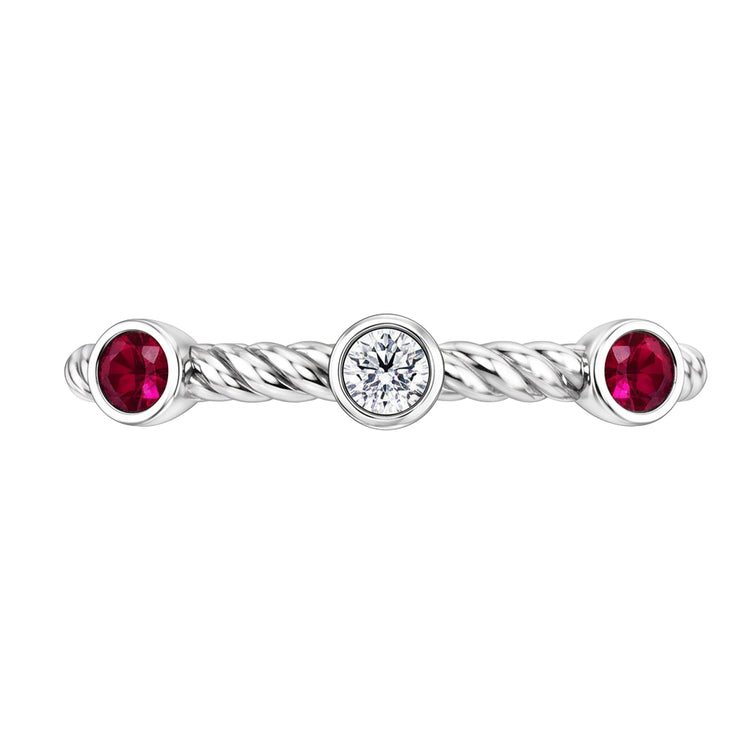 Bague Rubis Naturel 0.90 Carats