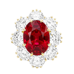 Bague Rubis Naturel 4.75 Carats