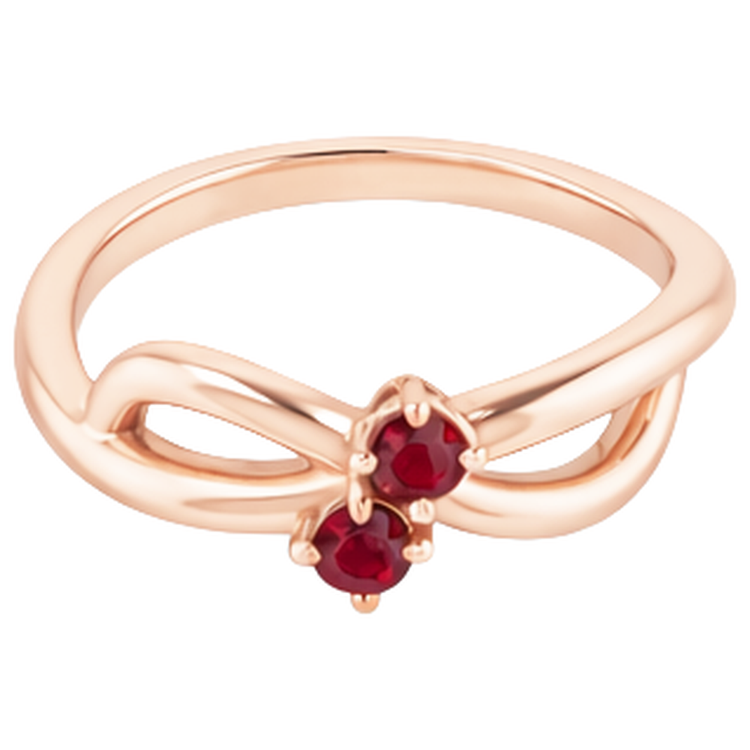 naturel round rubis 0.20carats bague détail rapproché