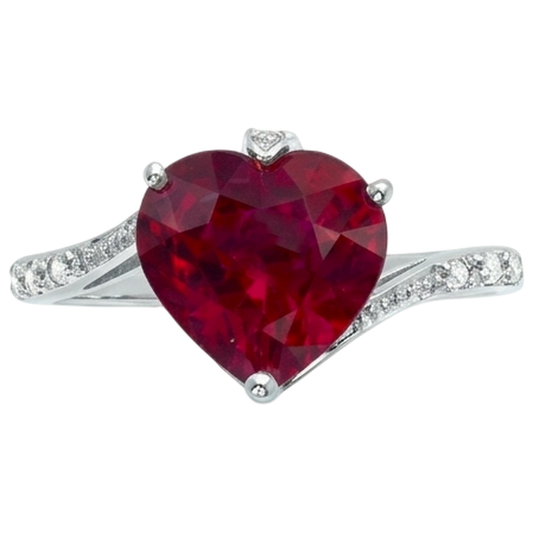 naturel round diamant 7.20carats bague angle de côté