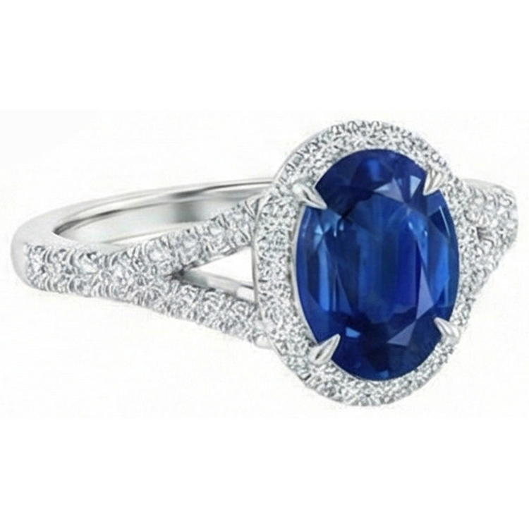 naturel oval diamant 3carats bague détail rapproché