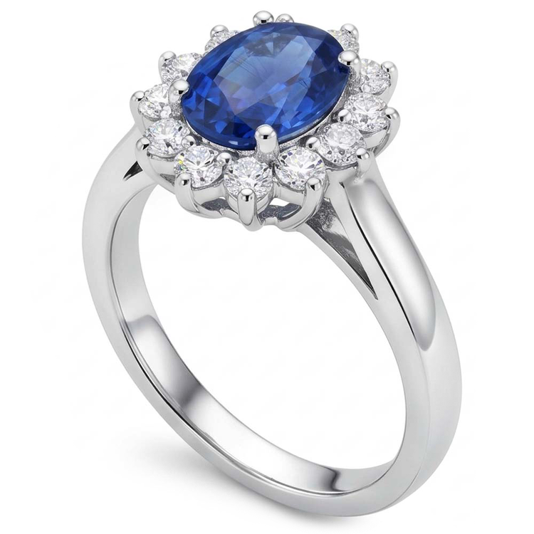 Bague Saphir Birman Coupe Ovale