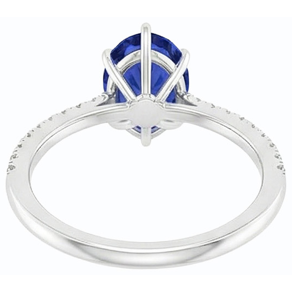 naturel pear diamant 4.50carats bague vue de dessus