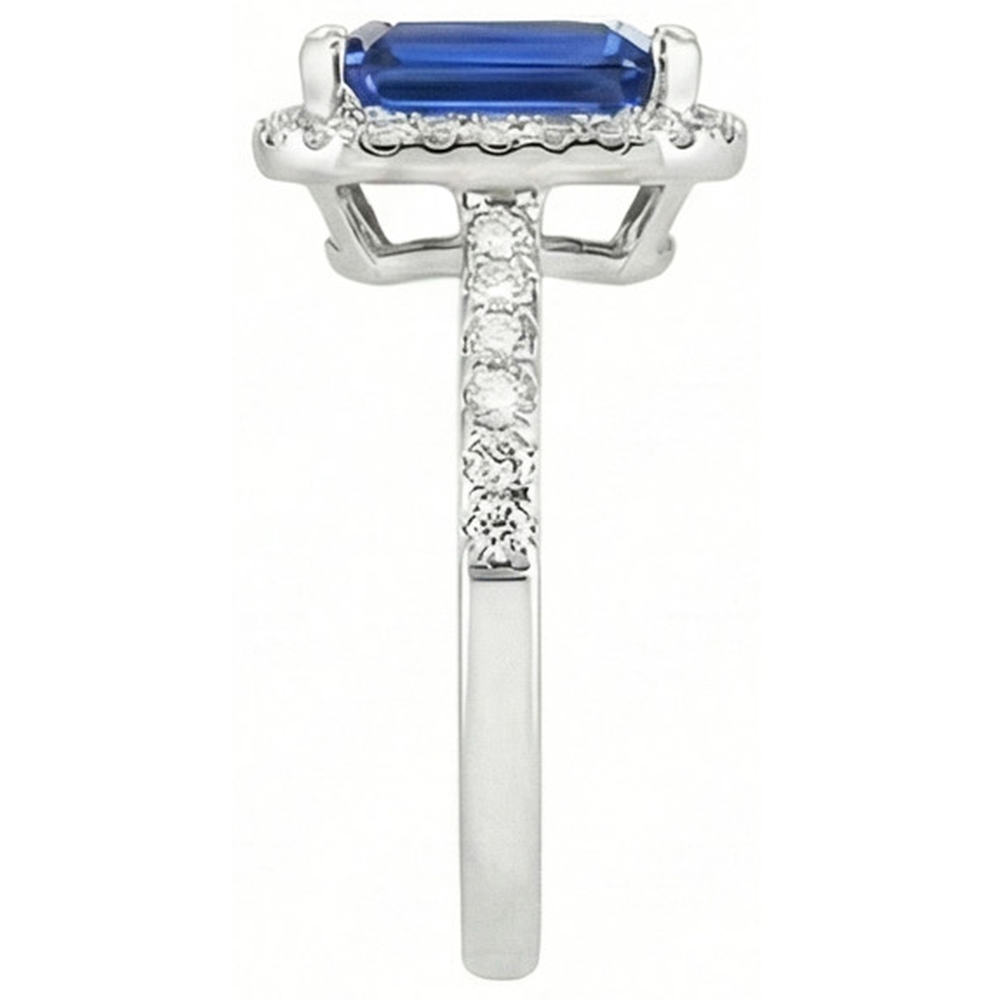 naturel diamant 3.50carats bague vue de profil