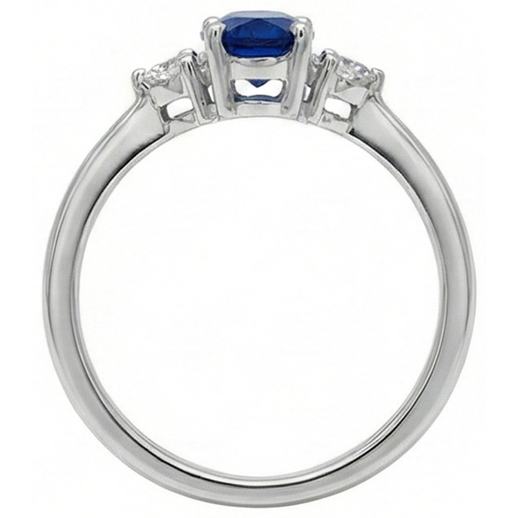 naturel round diamant 4.50carats bague sur blanc