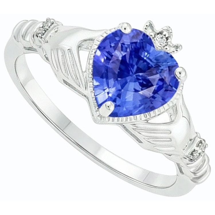 naturel round diamant 2carats bague vue de dessus