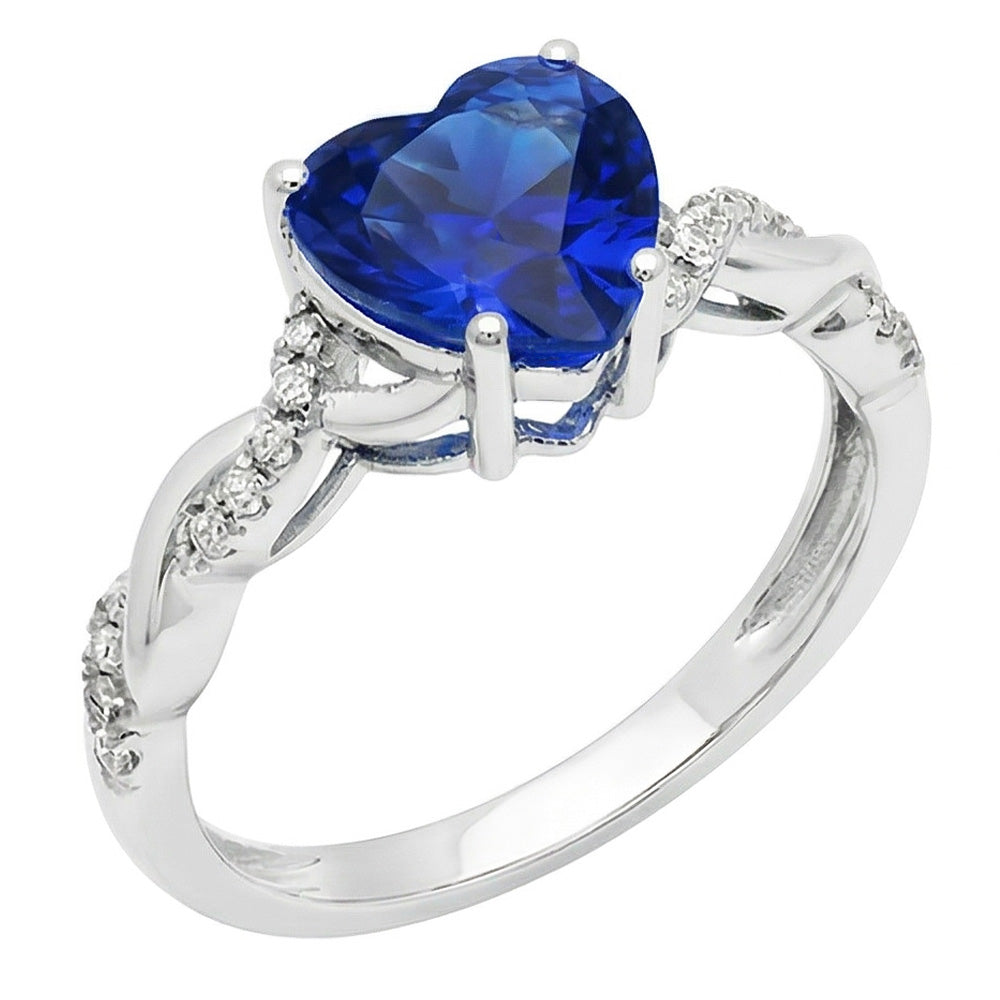 naturel round diamant 3.50carats bague vue de face