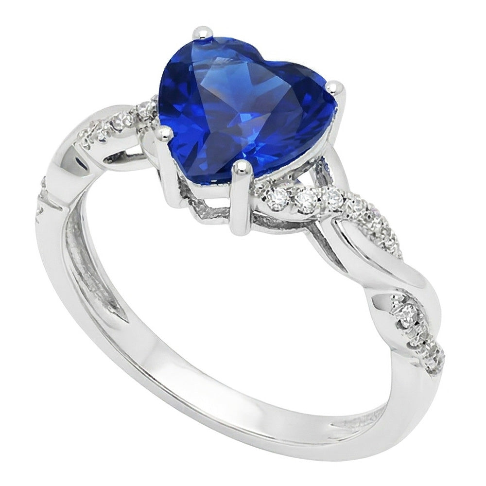 naturel round diamant 3.50carats bague angle de côté
