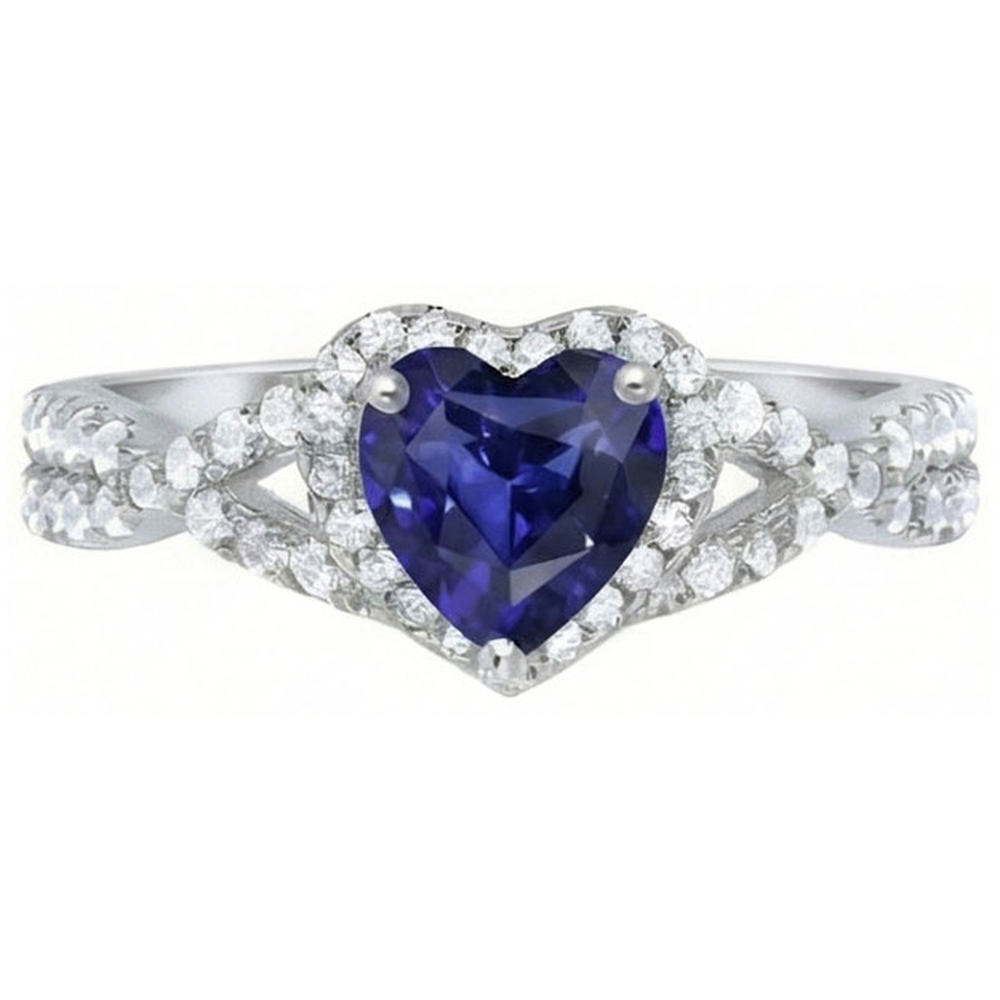 naturel round diamant 1carats bague angle de côté