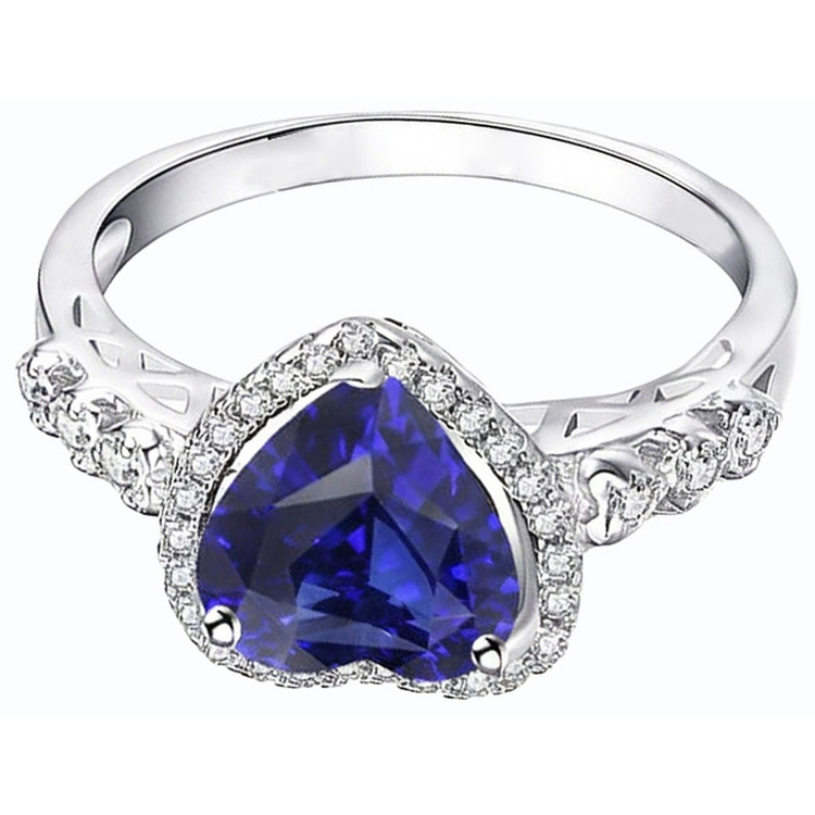 naturel round diamant 3.50carats bague détail rapproché