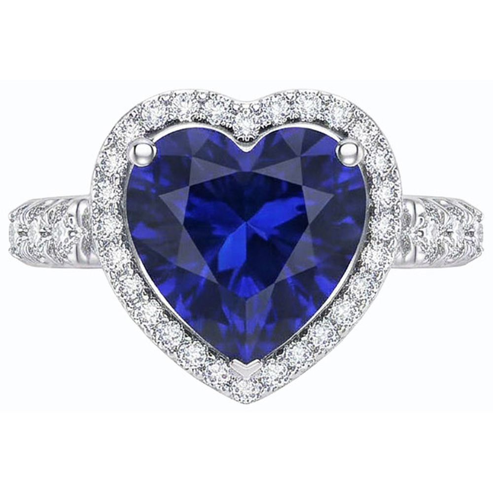 naturel round diamant 3.50carats bague vue de profil