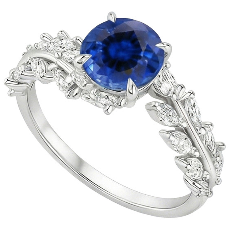 naturel marquise diamant 3carats bague vue de dessus