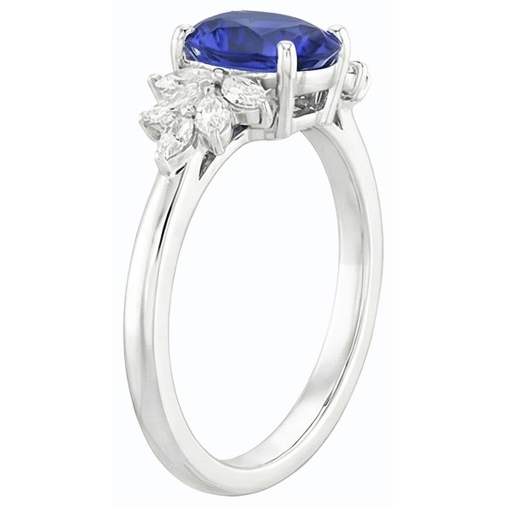 naturel marquise diamant 3.50carats bague vue de dessus
