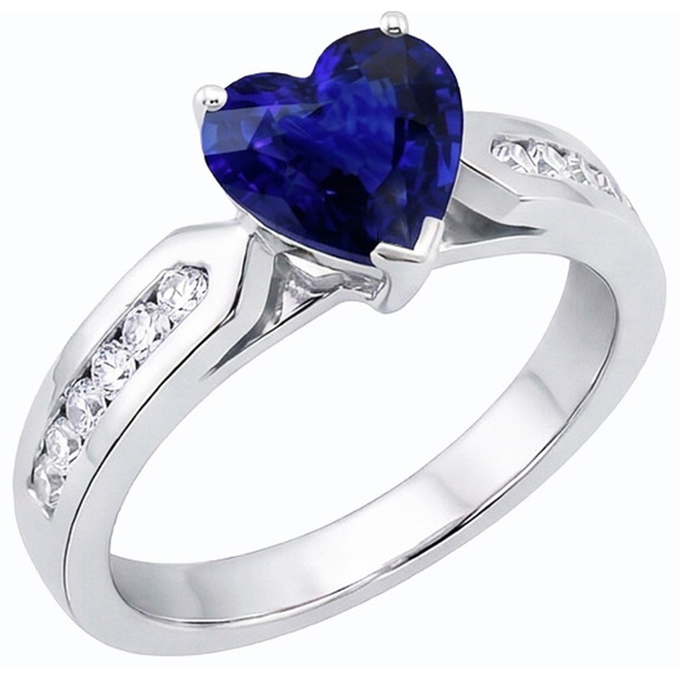 naturel round diamant 2.50carats bague vue de face