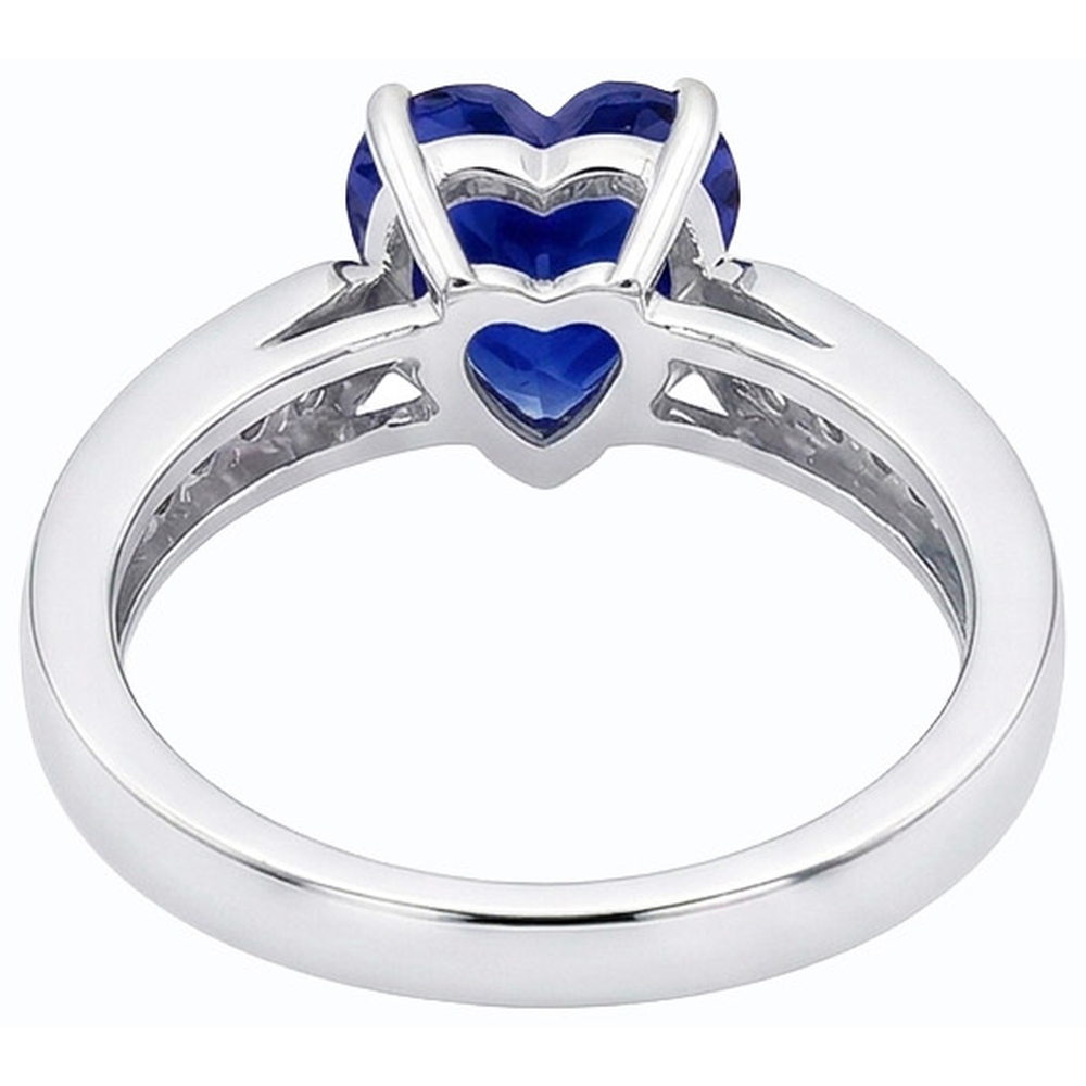 naturel round diamant 2.50carats bague vue de profil