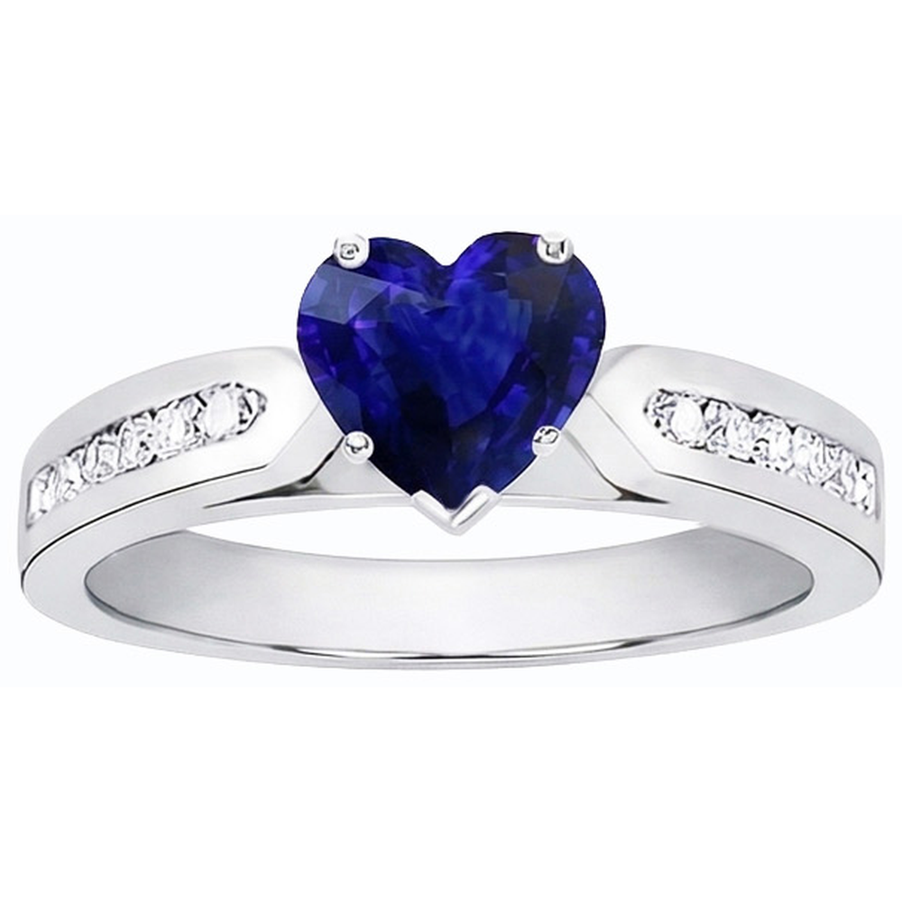naturel round diamant 2.50carats bague angle de côté