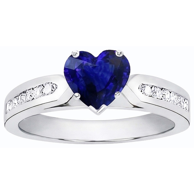 naturel round diamant 2.50carats bague angle de côté