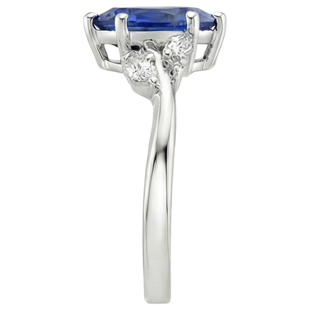 naturel marquise diamant 6.75carats bague vue de profil