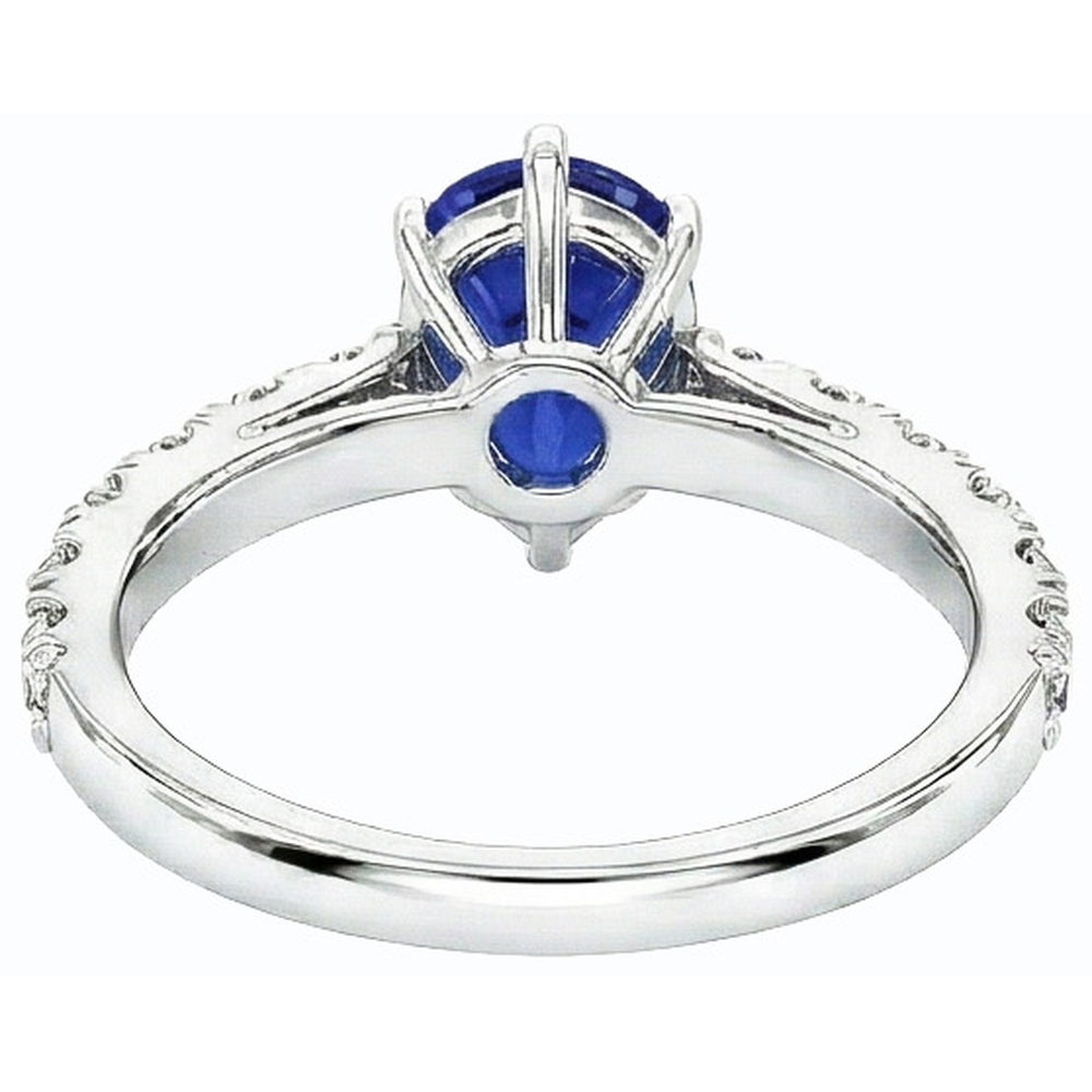 naturel pear diamant 3.50carats bague vue de dessus