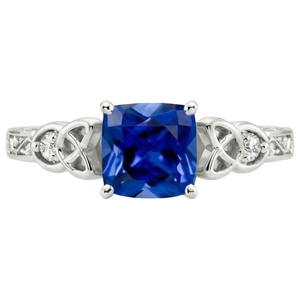 naturel round diamant 2.50carats bague vue de profil