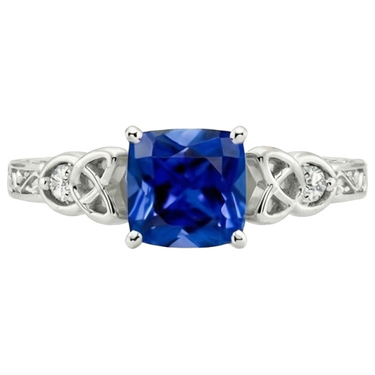 naturel round diamant 2.50carats bague vue de profil
