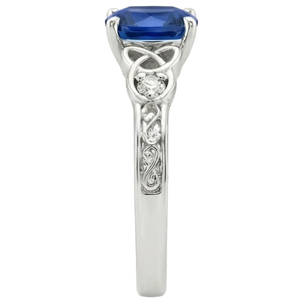 naturel round diamant 2.50carats bague sur blanc