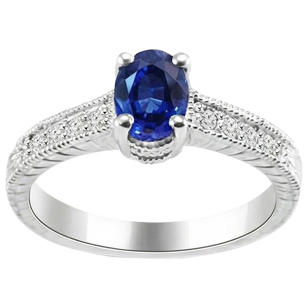 naturel oval diamant 1.85carats bague détail rapproché