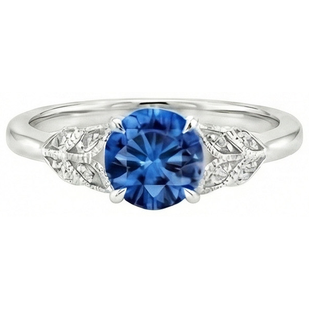 naturel round diamant 2.25carats bague détail rapproché