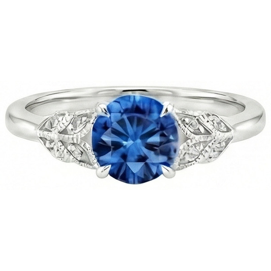 naturel round diamant 2.25carats bague détail rapproché