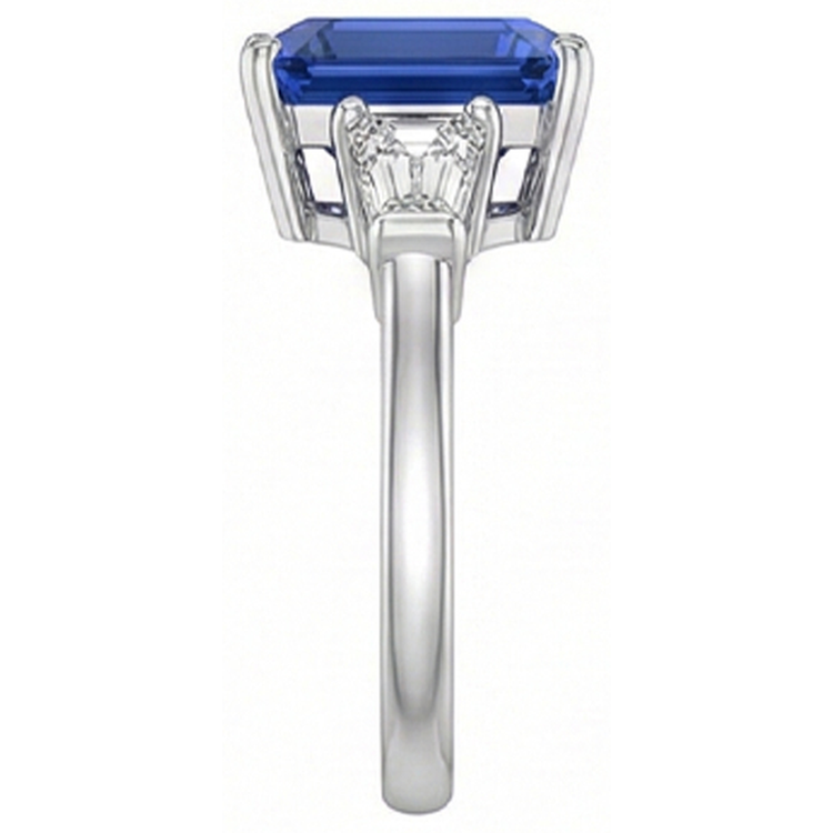 Bague Saphir Bleuet 3 Pierres