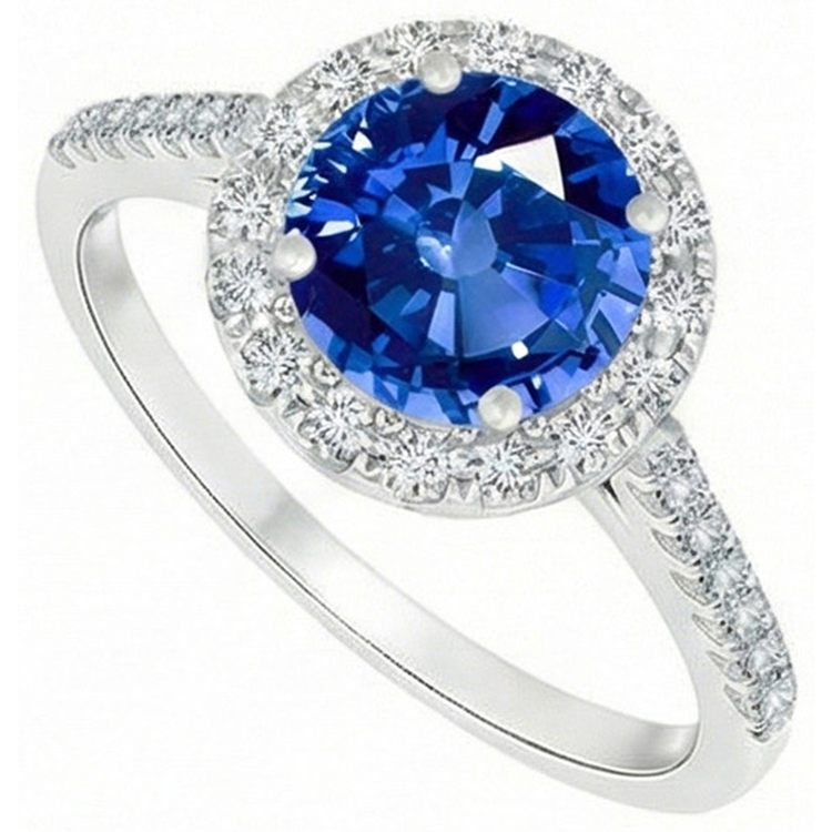 naturel round diamant 4carats bague angle de côté