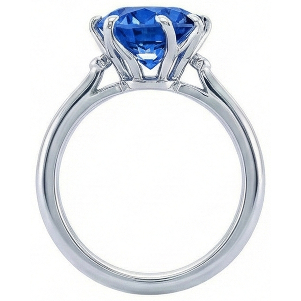 naturel diamant 1.90carats bague vue de profil