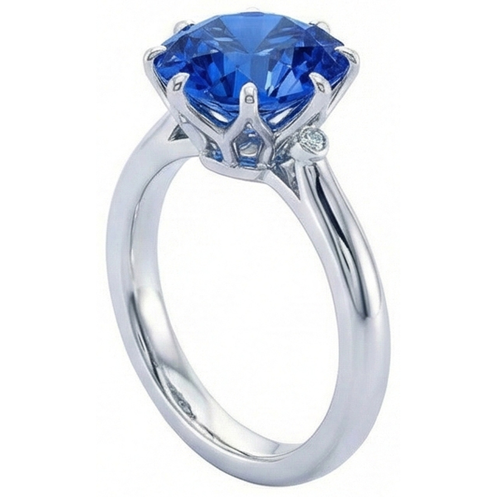 naturel diamant 1.90carats bague vue de face