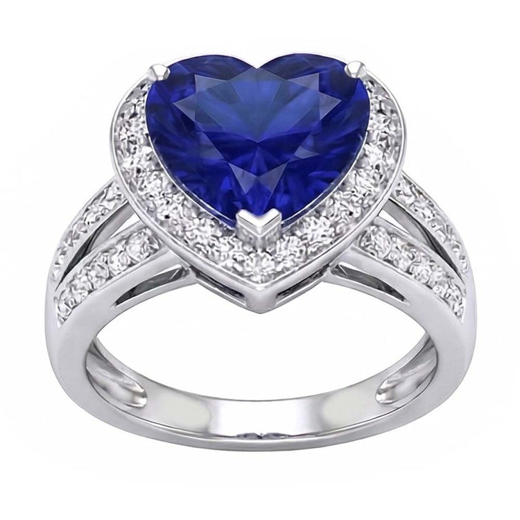 naturel round diamant 4.50carats bague angle de côté
